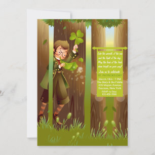 Leprechaun Forest St. Patrick's Day Invitation