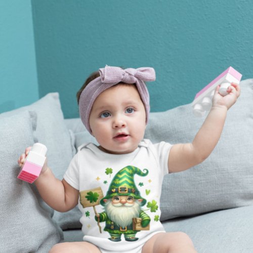  Leprechaun Gnome  Baby Bodysuit