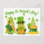 Leprechaun Gnome Dots Happy St. Patrick's Day Post Postcard