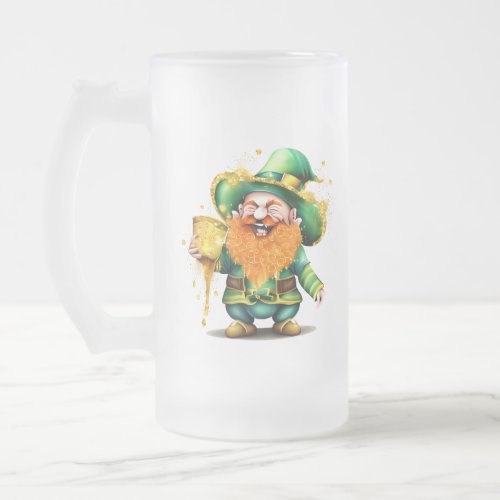Leprechaun gnome gold mug happy Irish holiday