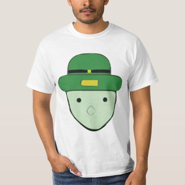 Leprechaun Green Colored Sketch Meme T-Shirt (Front)