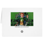 Leprechaun Greeting Card (Back Horizontal)