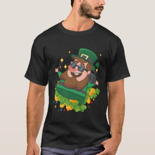 Leprechaun Griddy Dance St Patricks Day 2023 Girls T-Shirt