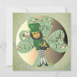 Leprechaun "Happy St. Patrick's Day" Thank You Card