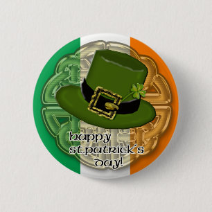 leprechaun hat button
