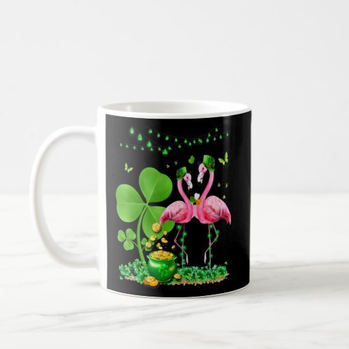 Leprechaun Hat Flamingo Shamrock St Patricks Day B Coffee Mug