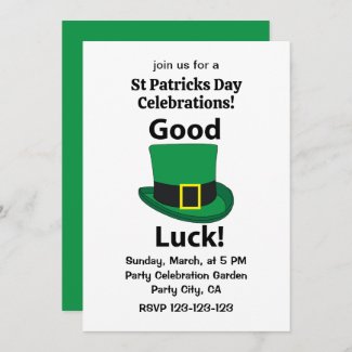 Leprechaun Hat Good Luck St Patricks Day 