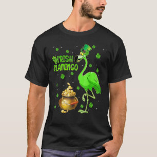 Leprechaun Hat Irish Flamingo St Patrick's Day T-Shirt