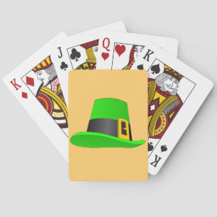 Leprechaun Hat With Buckle Poker Cards