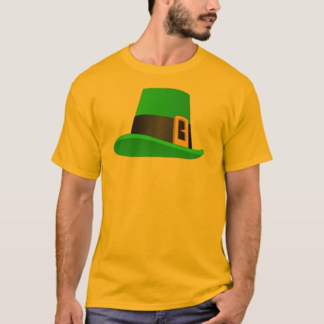 Leprechaun Hat With Buckle T-Shirt (Front)