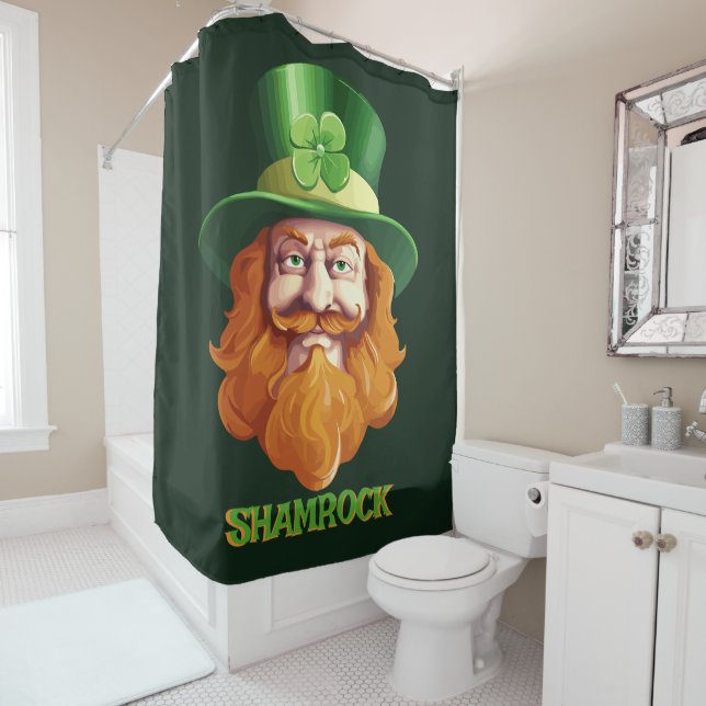 Leprechaun Hideaway Shower Curtain (In Situ)