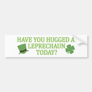 Leprechaun Hug bumpersticker Bumper Sticker