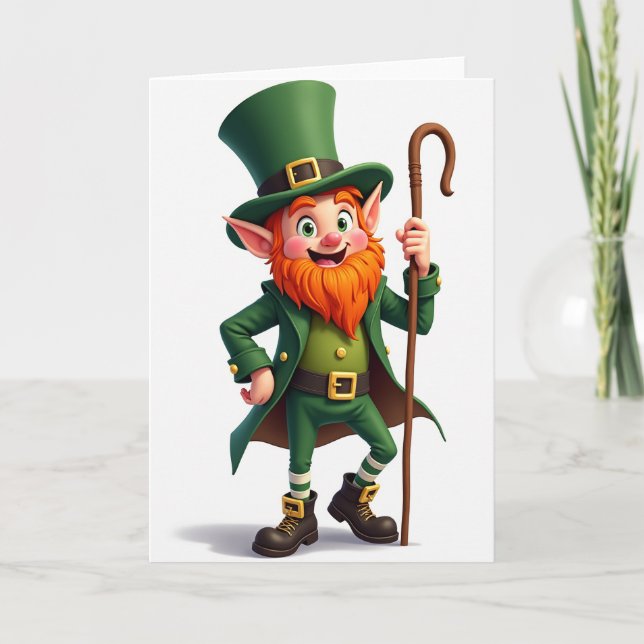 Leprechaun Illustration Art Card (Front)