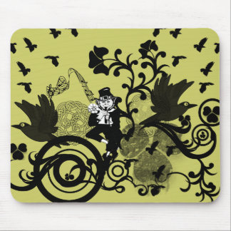 Leprechaun in Black Mouse Pad