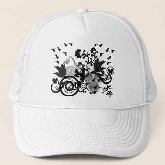 Leprechaun in Black Trucker Hat