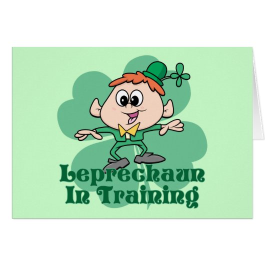 Leprechaun In Training Cards (Front Horizontal)
