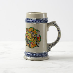 Leprechaun Irish Firefighter Beer Stein