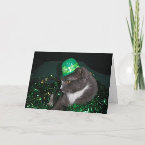 Leprechaun Kitty Card