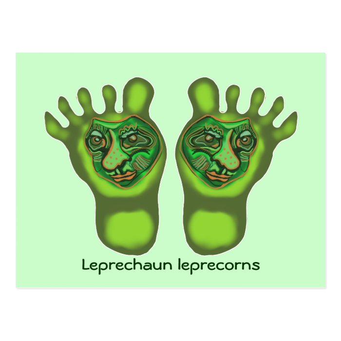 Leprechaun leprecorns postcard