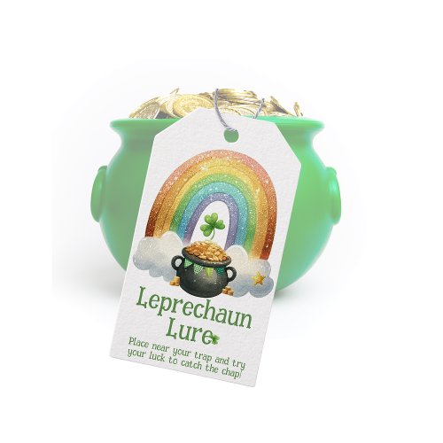Leprechaun Lure St Patricks Day Trap Bait  Gift Tags