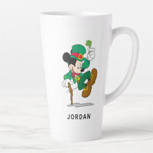 Leprechaun Mickey Mouse St. Patrick's Day Latte Mug