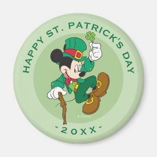 Leprechaun Mickey Mouse St. Patrick's Day Magnet