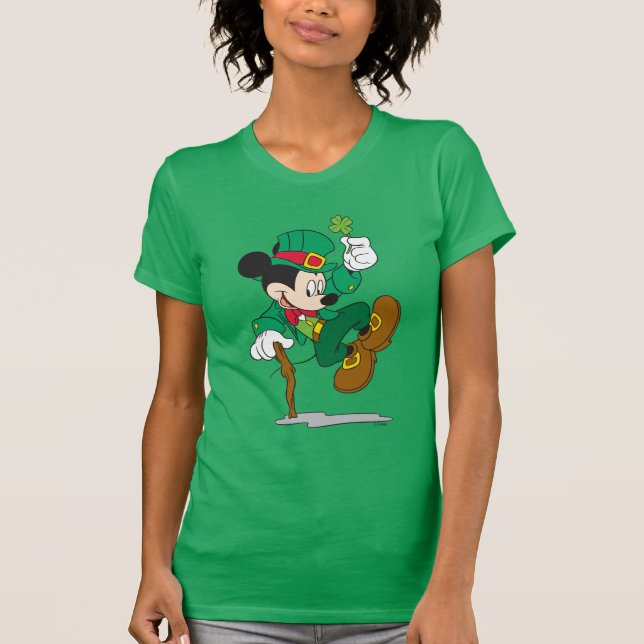 Leprechaun Mickey Mouse | St. Patrick's Day T-Shirt (Front)