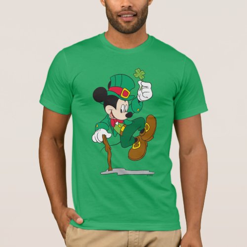 Leprechaun Mickey Mouse  St Patricks Day T_Shirt