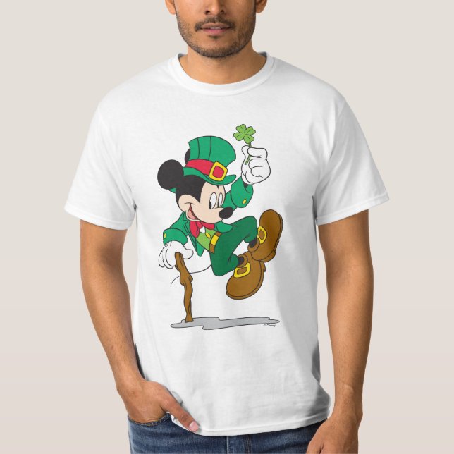 Leprechaun Mickey Mouse | St. Patrick's Day T-Shirt (Front)
