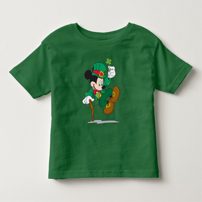 Leprechaun Mickey Mouse | St. Patrick's Day Toddler T-shirt (Front)