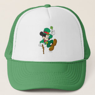 Leprechaun Mickey Mouse   St. Patrick's Day Trucker Hat