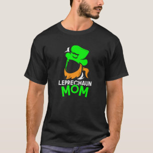 Leprechaun Mom Shamrock St Patricks Day Irish Irel T-Shirt
