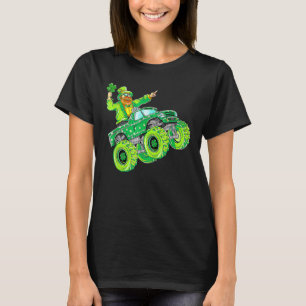 Leprechaun Monster Truck Shamrock Happy St Patrick T-Shirt
