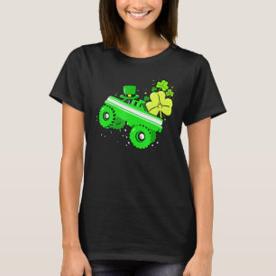 Leprechaun Monster Truck Shamrock St Patrick Day B T-Shirt