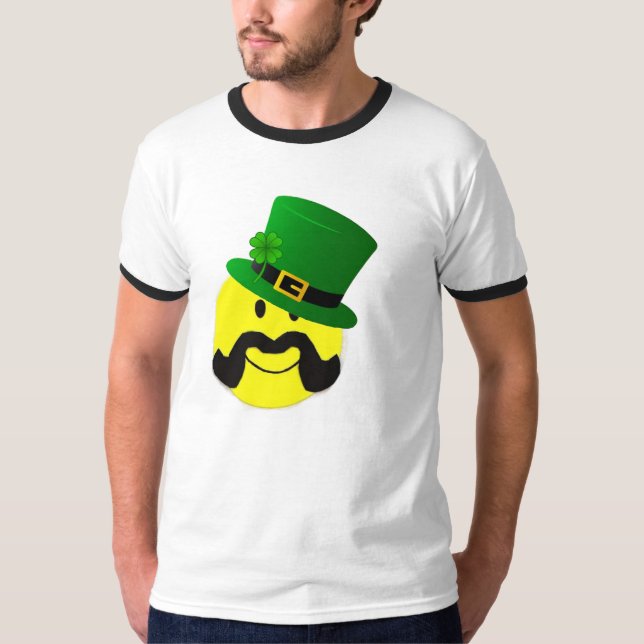 Leprechaun Mustache T-Shirt (Front)