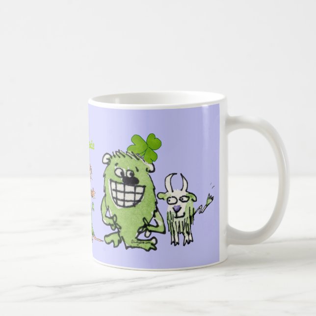 Leprechaun Parade Cartoons Funny Mug (Right)