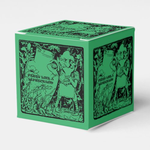 Leprechaun Party Funny St Patricks Day Favor Box