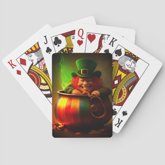 Leprechaun  poker cards (Back)