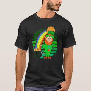 LEPRECHAUN POT OF SUNSET RETRO ST. PATRICK's DAY S T-Shirt