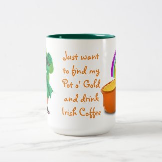 Leprechaun Pot o'Gold Rainbow Irish Coffee
