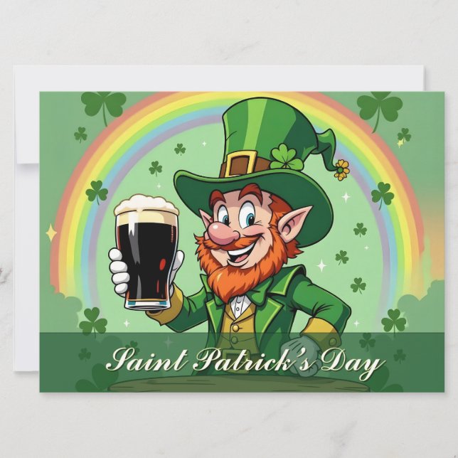 Leprechaun’s Cheers Beneath the Rainbow (Front)