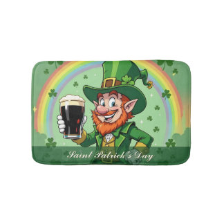 Leprechaun’s Cheers Beneath the Rainbow Bath Mat