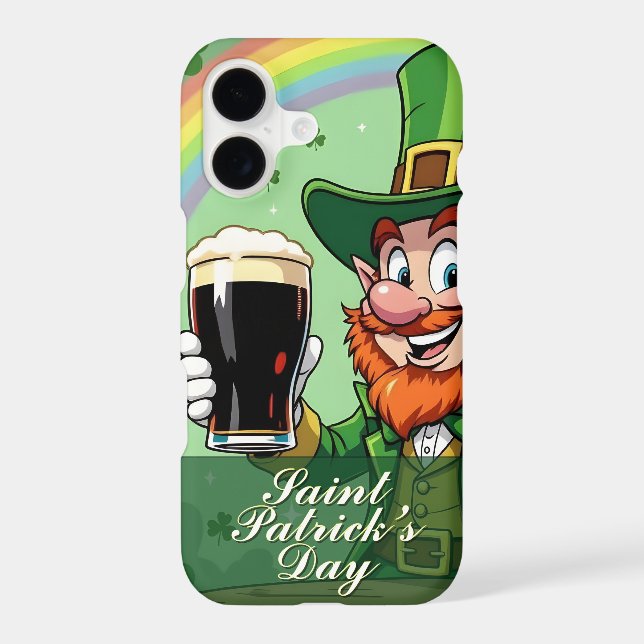 Leprechaun’s Cheers Beneath the Rainbow Case-Mate iPhone Case (Back)