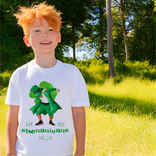 Leprechaun Shenanigans St Patricks Day Shamrock T_Shirt