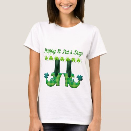 Leprechaun Shoes St Patricks Day T_Shirt