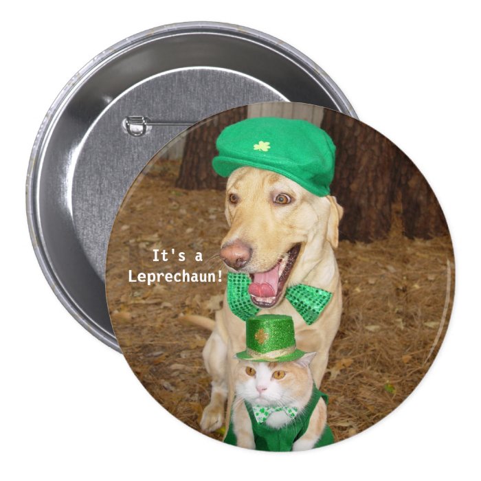 Leprechaun Sighting Pinback Button