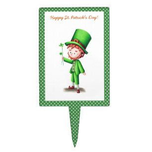 Leprechaun St Patrick's Day Cake Topper