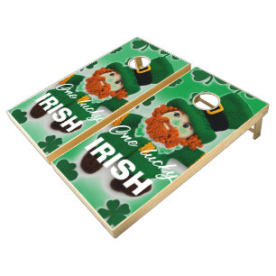 Leprechaun st.Patrick's day Cornhole Set