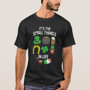 Leprechaun St Patricks Day Drinking Funny Clover I T-Shirt