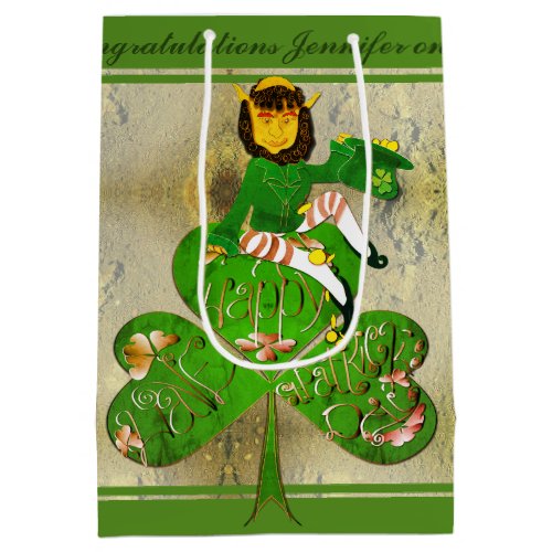 Leprechaun St Patricks Day Gift Bag